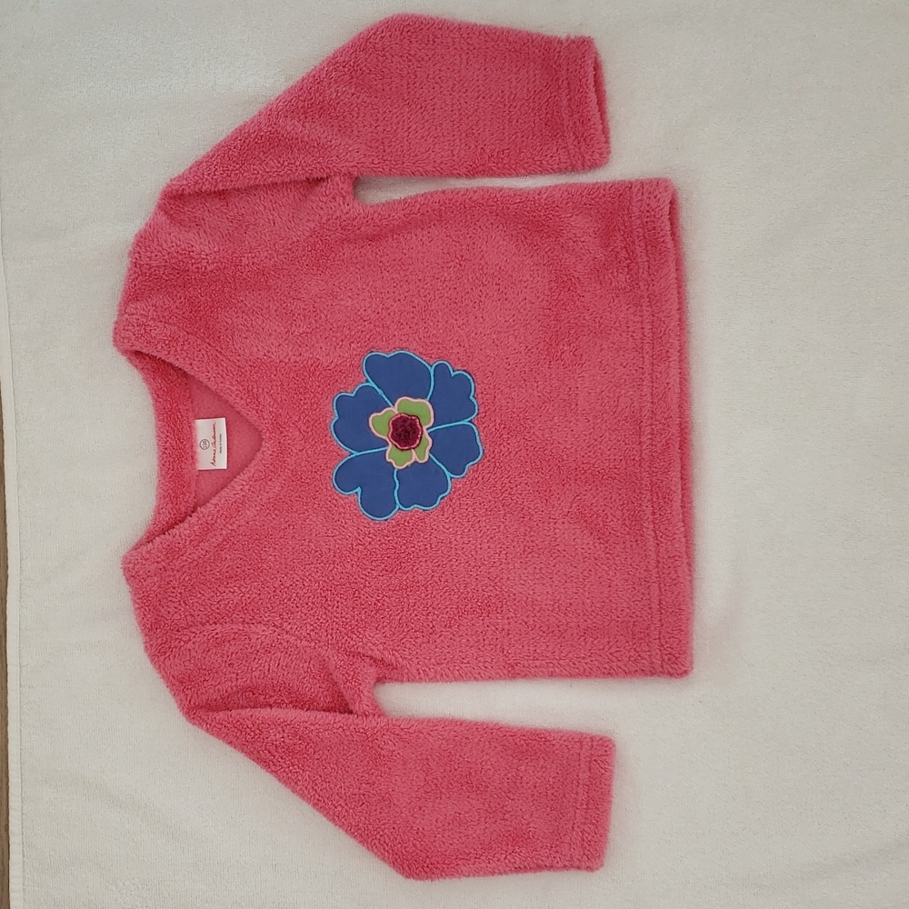 Hanna Andersson Toddler Pink Fleece Sweater Size 110